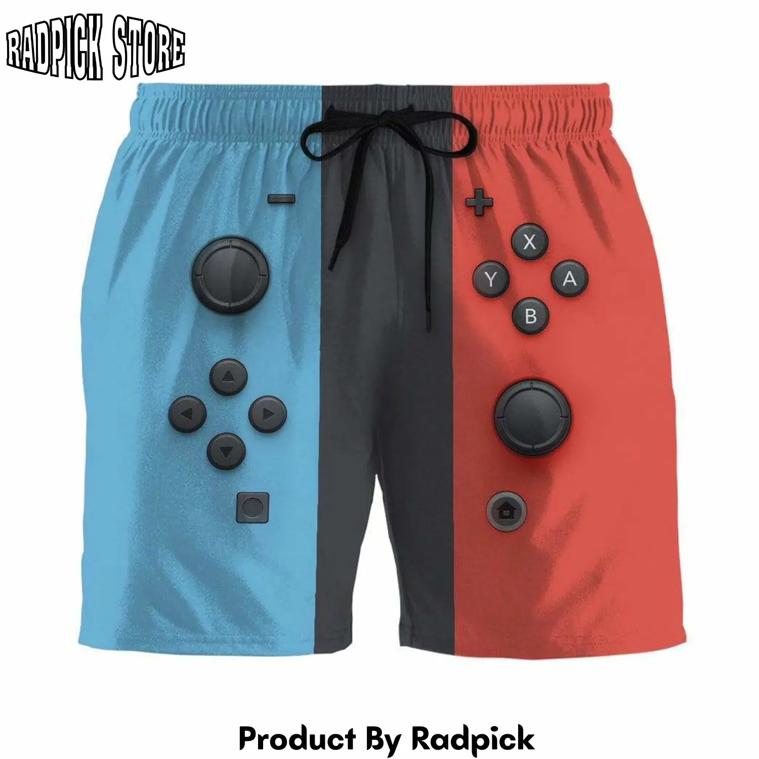 Radpick 3d nintendo switch custom beach shorts swim trunk rp631312